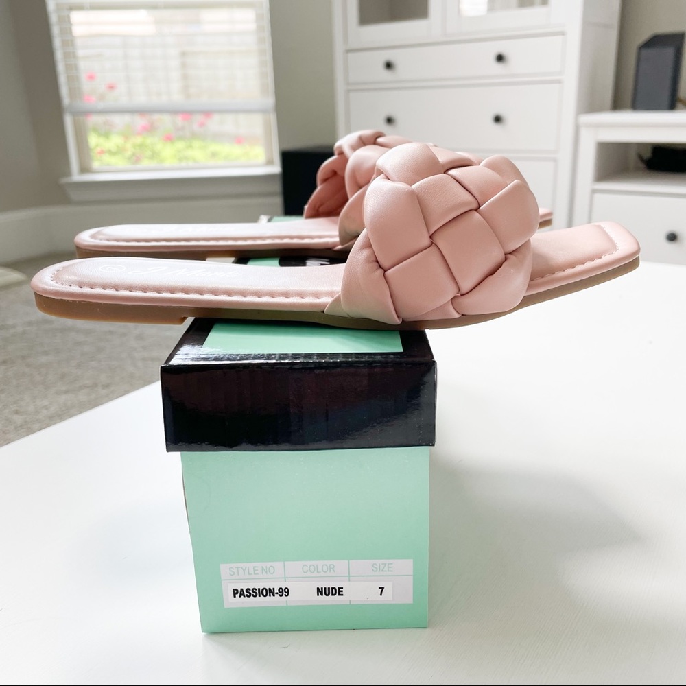 J.Mark Nude Braided Slide Sandal Passion-99 - Picture 9 of 12